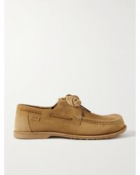 Loewe - Paula's Ibiza Campo Suede Boat Shoes - Lyst