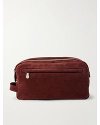 Brunello Cucinelli - Suede Wash Bag - Lyst
