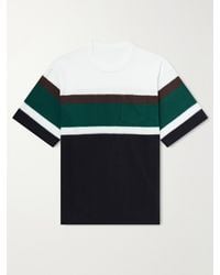 Sacai - Chusen-Dyed Cotton-Jersey T-Shirt - Lyst