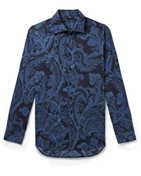 Etro - Slim-fit Paisley-print Cotton-poplin Shirt - Lyst