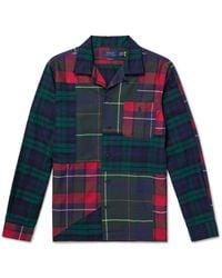 Polo Ralph Lauren - Patchwork Checked Cotton-Flannel Shirt - Lyst