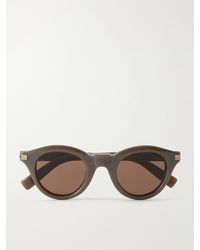 ZEGNA - Round-frame Acetate Sunglasses - Lyst