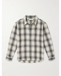 FRAME - Baja Checked Cotton Shirt - Lyst
