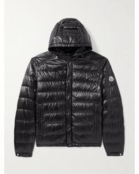 Moncler - Gliere Logo-Appliquéd Quilted Glossed-Nylon Down Hooded Jacket - Lyst