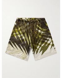 Dries Van Noten - Straight-Leg Printed Shell Drawstring Shorts - Lyst