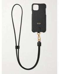 Tom Ford - Logo-print Leather Iphone 11 Pro Case With Lanyard - Lyst