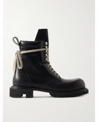 Rick Owens - Army Gabe Leather Boots - Lyst