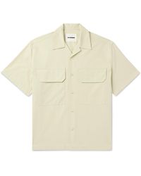 Jil Sander - Camp-collar Cotton-poplin Shirt - Lyst