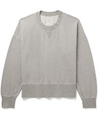 Visvim - Court Cotton And Cashmere-blend Jersey Sweatshirt - Lyst