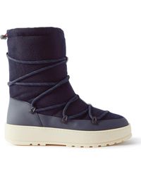 Loro Piana - Snow Wander Quilted Leather-trimmed And Cashmere Boots - Lyst