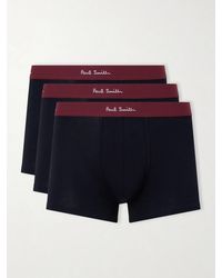 Paul Smith - Pack Of Three Stretch Organic Cotton-jersey Boxer Briefs - Lyst