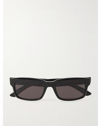 Balenciaga - Sonnenbrille mit rechteckigem Rahmen aus recyceltem Azetat - Lyst