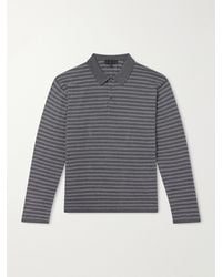 Nili Lotan - Foley Striped Cotton Polo Shirt - Lyst