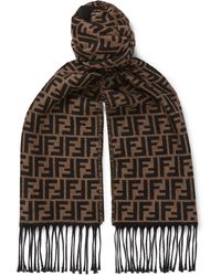 intarsia fringed