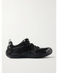 Balenciaga - Radar Leather-Trimmed Mesh Sneakers - Lyst