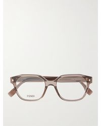 Fendi - Brille mit D-Rahmen aus Azetat - Lyst