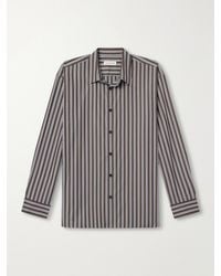 Dries Van Noten - Croom Striped Cotton-Poplin Shirt - Lyst