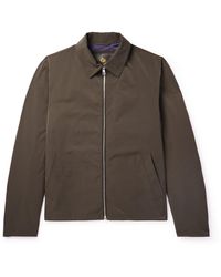 Loro Piana - Maurin Leather-trimmed Tech-shell Blouson Jacket - Lyst