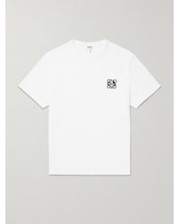 Loewe - Anagram Embroidered Logo T Shirt - Lyst