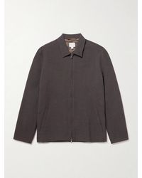 Sunspel - Textured Wool-Blend Harrington Jacket - Lyst