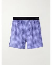 Tom Ford - Printed Stretch-Silk Satin Boxer Briefs - Lyst