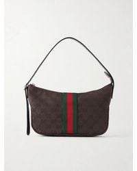 Gucci - Lunetta GG Sumpreme-jacquard Webbing-trimmed Canvas Tote Bag - Lyst