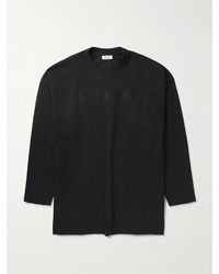 Fear Of God - Eternal Oversized Logo-Flocked Cotton-Jersey T-Shirt - Lyst