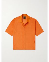 ZEGNA - Cotton And Silk-blend Terry Shirt - Lyst
