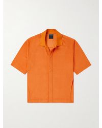 ZEGNA - Cotton And Silk-Blend Terry Shirt - Lyst