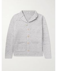 Inis Meáin - Town Merino Wool And Cashmere-Blend Cardigan - Lyst