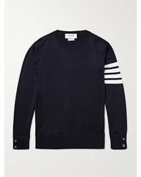 Thom Browne - Gestreifter Pullover aus Merinowolle - Lyst