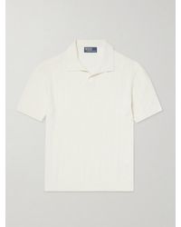 Polo Ralph Lauren - Open-Collar Ribbed Linen Polo Shirt - Lyst