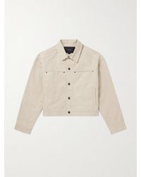 Entire studios - Workwear Cropped Cotton-canvas Jacket - Lyst