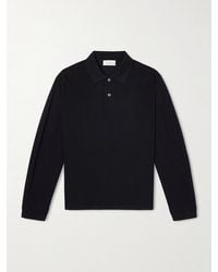 Studio Nicholson - Alyk Cotton-Piqué Polo Shirt - Lyst