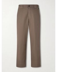 Margaret Howell - Tapered Cotton-Blend Canvas Trousers - Lyst