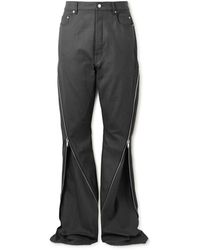 Rick Owens - Bolan Banana Slim-Fit Straight-Leg Zip-Detailed Waxed Jeans - Lyst