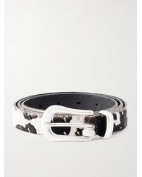 Second Layer - The Doc 2Cm Studded Calf Hair Belt - Lyst