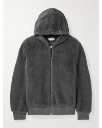Gabriela Hearst - Tom Wool, Silk And Cashmere-Blend Zip-Up Hoodie - Lyst