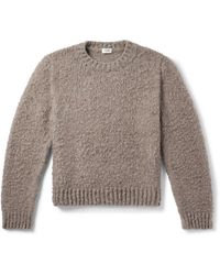 Celine - Brushed Wool And Yak-Blend Sweater - Lyst
