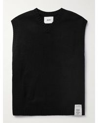 WTAPS - Appliquéd Knitted Sweater Vest - Lyst