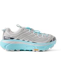 Hoka One One - Mafate Three2 Rubber-Trimmed Mesh Running Sneakers - Lyst