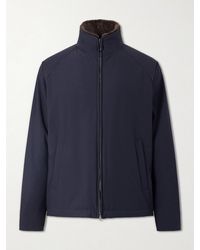 Herno - Faux Fur Trimmed Bomber Jacket - Lyst