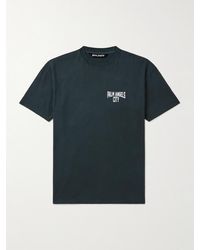 Palm Angels - City T-Shirt aus vorgewaschenem Baumwoll-Jersey mit Logoprint - Lyst