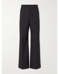 Rick Owens - Wide-leg Cotton-blend Canvas Trousers - Lyst