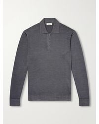 Altea - Virgin Wool Polo Shirt - Lyst