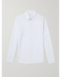 Richard James - Button-down Collar Linen Shirt - Lyst