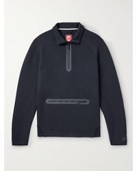 Nike - Sweatshirt aus Jersey aus einer Baumwollmischung mit kurzem Reißverschluss - Lyst