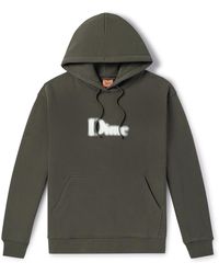 Dime - Classic Blurry Logo-print Cotton-blend Jersey Hoodie - Lyst