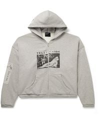 Enfants Riches Deprimes - Assemblage Appliquéd Printed Cotton-Jersey Zip-Up Hoodie - Lyst