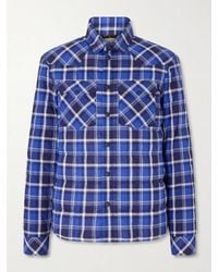 Moncler - Gelt Quilted Checked Cotton-Blend Down Shirt Jacket - Lyst